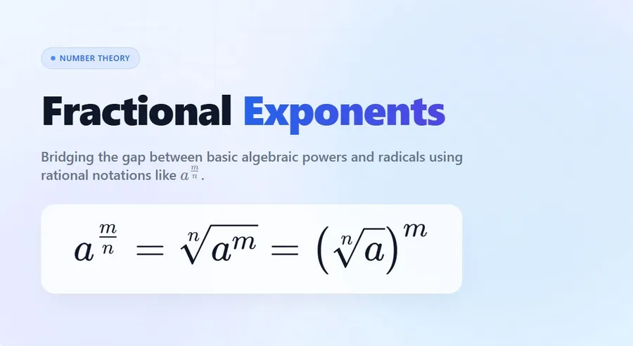Fractional Exponents: How to Simplify Roots and Powers Fast
