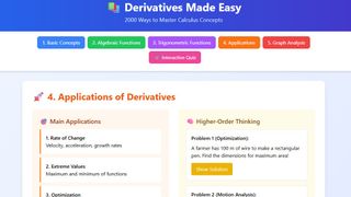 Real-Life Applications of Derivatives in Calculus