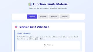 Definition of Function Limit in Mathematics