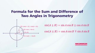 Sum and Difference of Two Trigonometric Angles - - Mathematics Learning ... image.